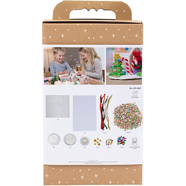 Produktbild 2 för DIY Kit Rörpärlor Julhus mixade färger 1 förp