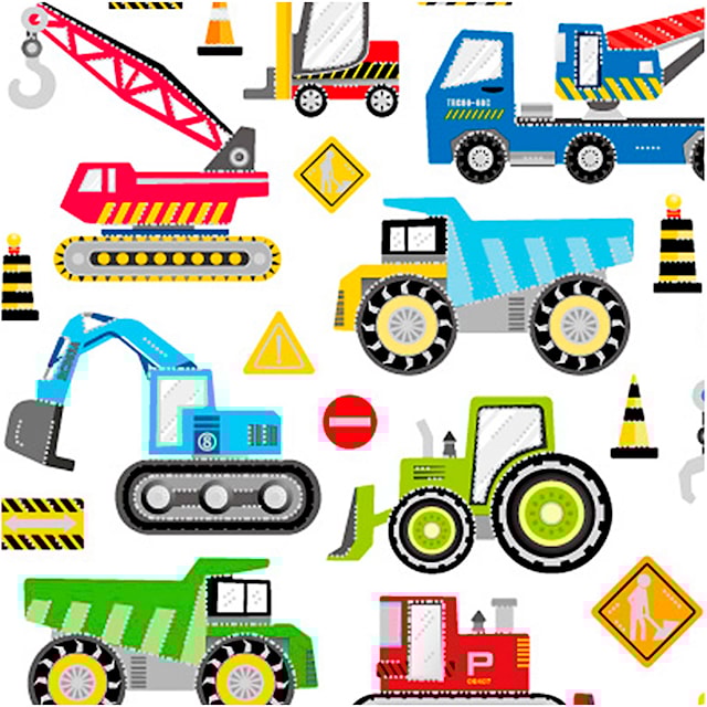 Produktbilde 3 for Klistremerker, byggeplass kjøretøyer, ark 15x16,5 cm, ca. 36 stk., 1 ark