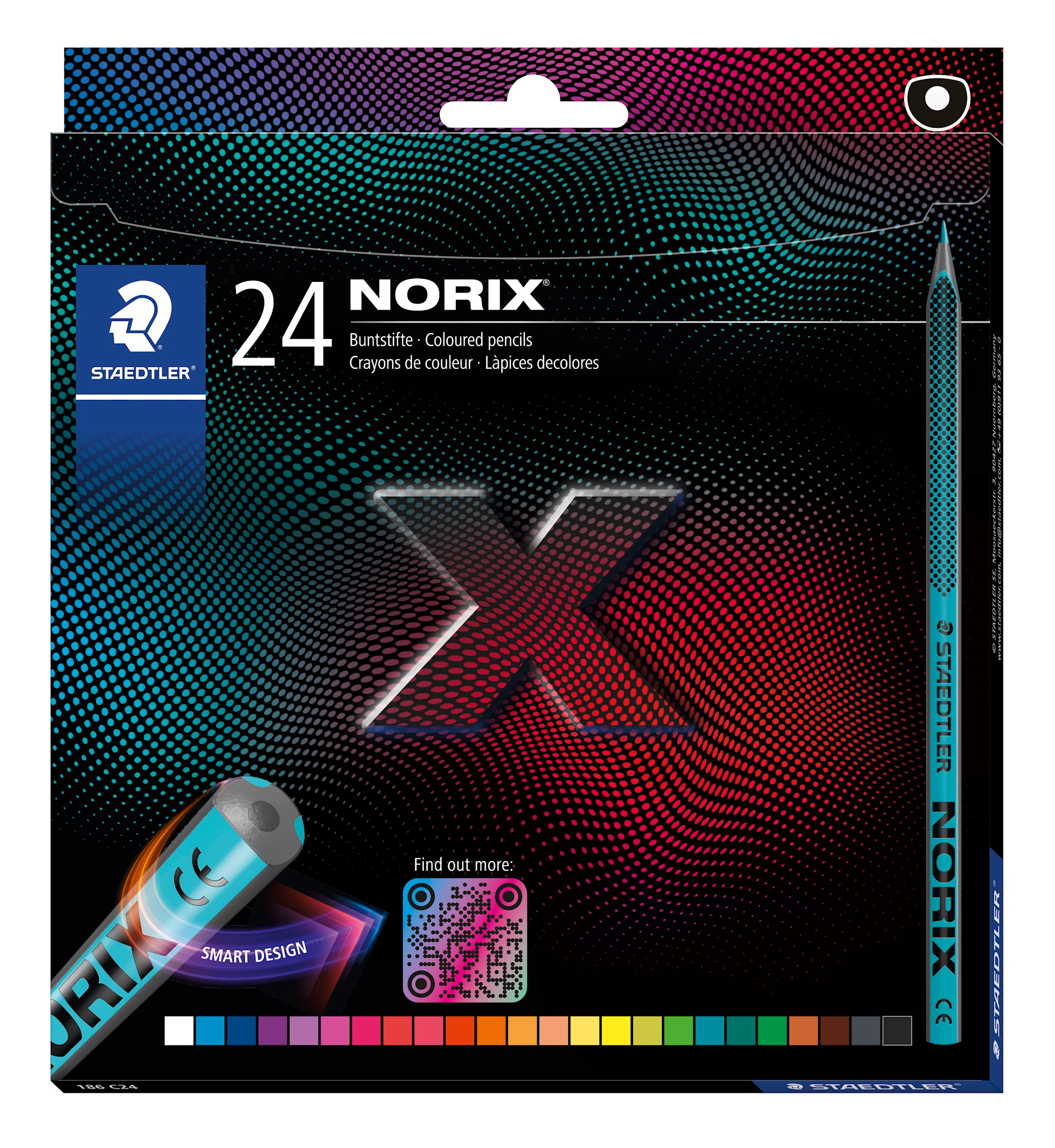 Tuotekuva ille Värikynät Norix 24-pack 100% PEFC Staedtler