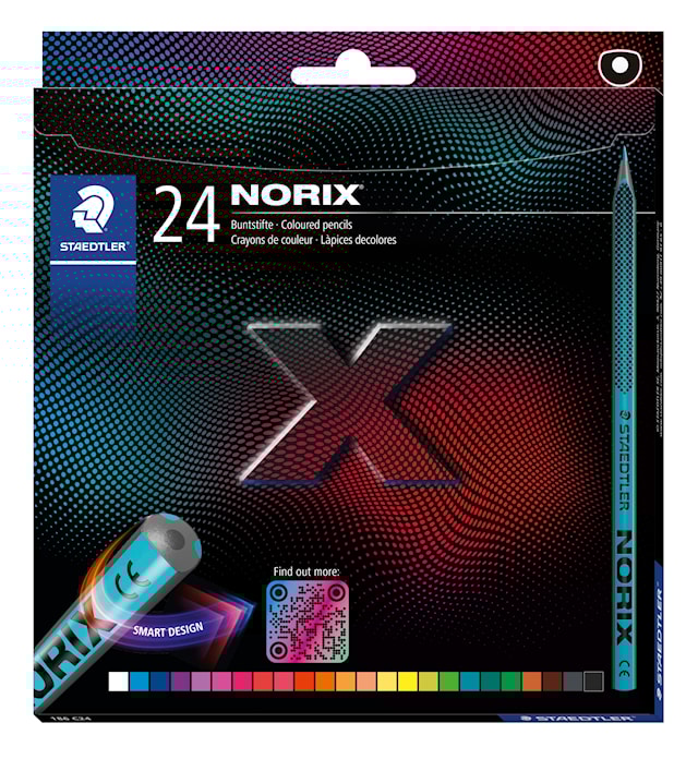 Tuotekuva 1 - Värikynät Norix 24-pack 100% PEFC Staedtler
