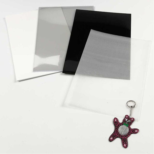 Tuotekuva 2 - Kutistemuoviarkit, arkki 20x30 cm, paksuus 0,3 mm, mattavalkoinen, 10 ark/ 1 pkt