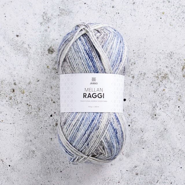 Produktbild 1 för Mellanraggi Garn Ullmix 100 g Drizzle Drive-In 457 Järbo