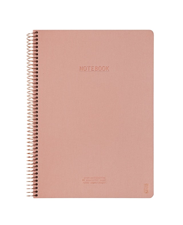Produktbild 1 för Anteckningsbok A4 Premium Muted Blush KOZO