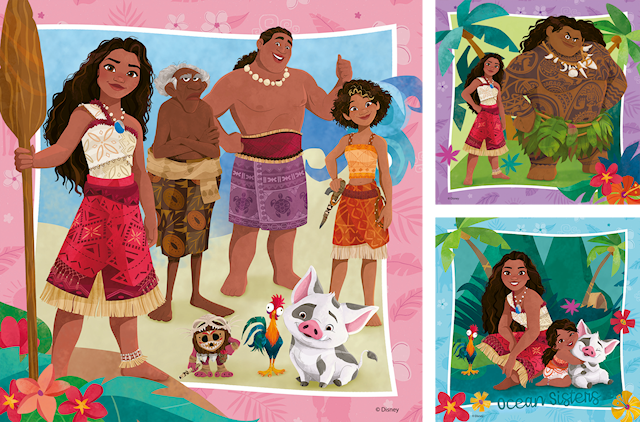 Produktbilde 4 for Disney Vaiana 2 3x49p Ravensburger