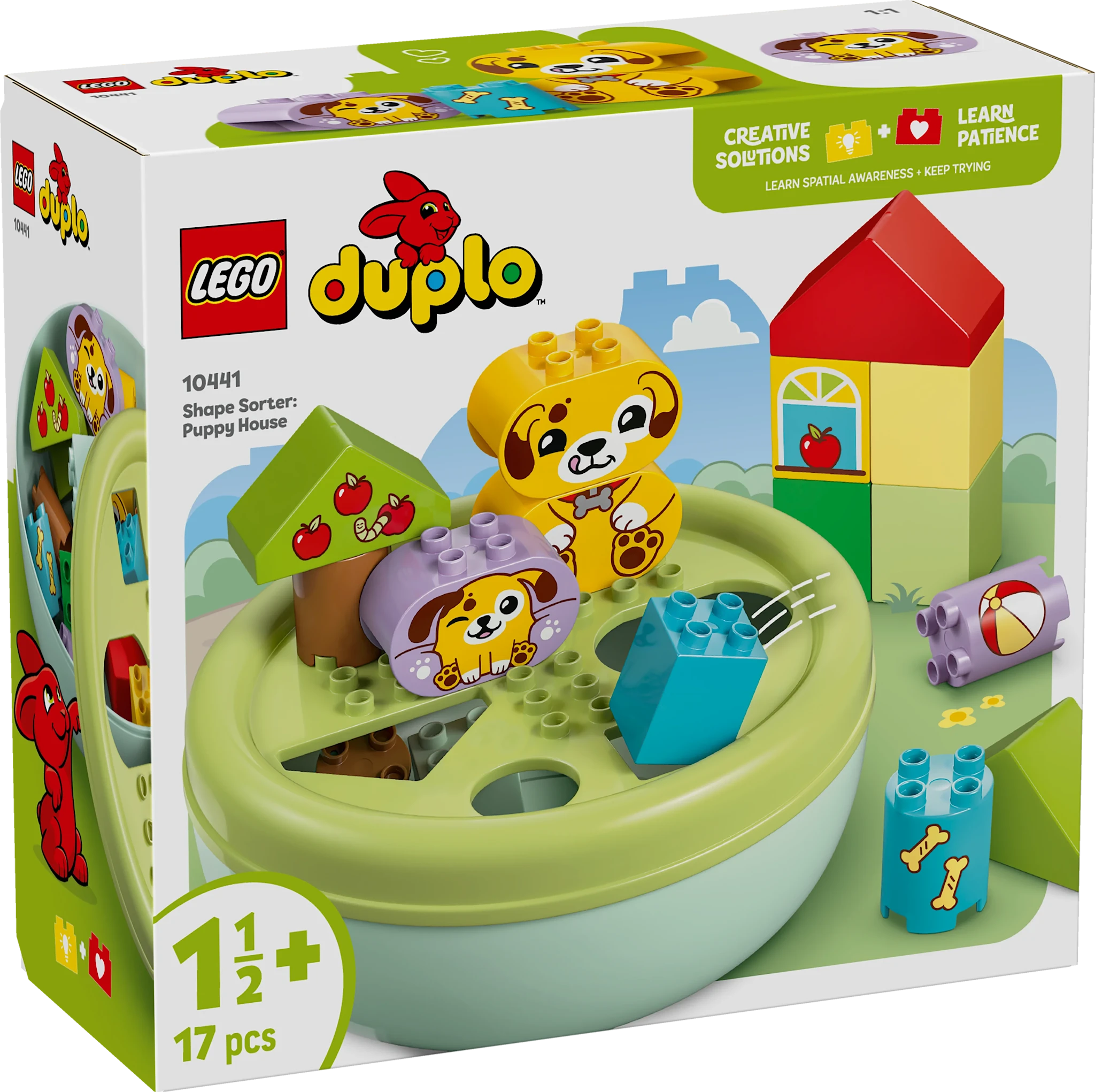 Tuotekuva ille Opetellaan muotoja: Koiranpentujen talo LEGO® DUPLO My First (10441)