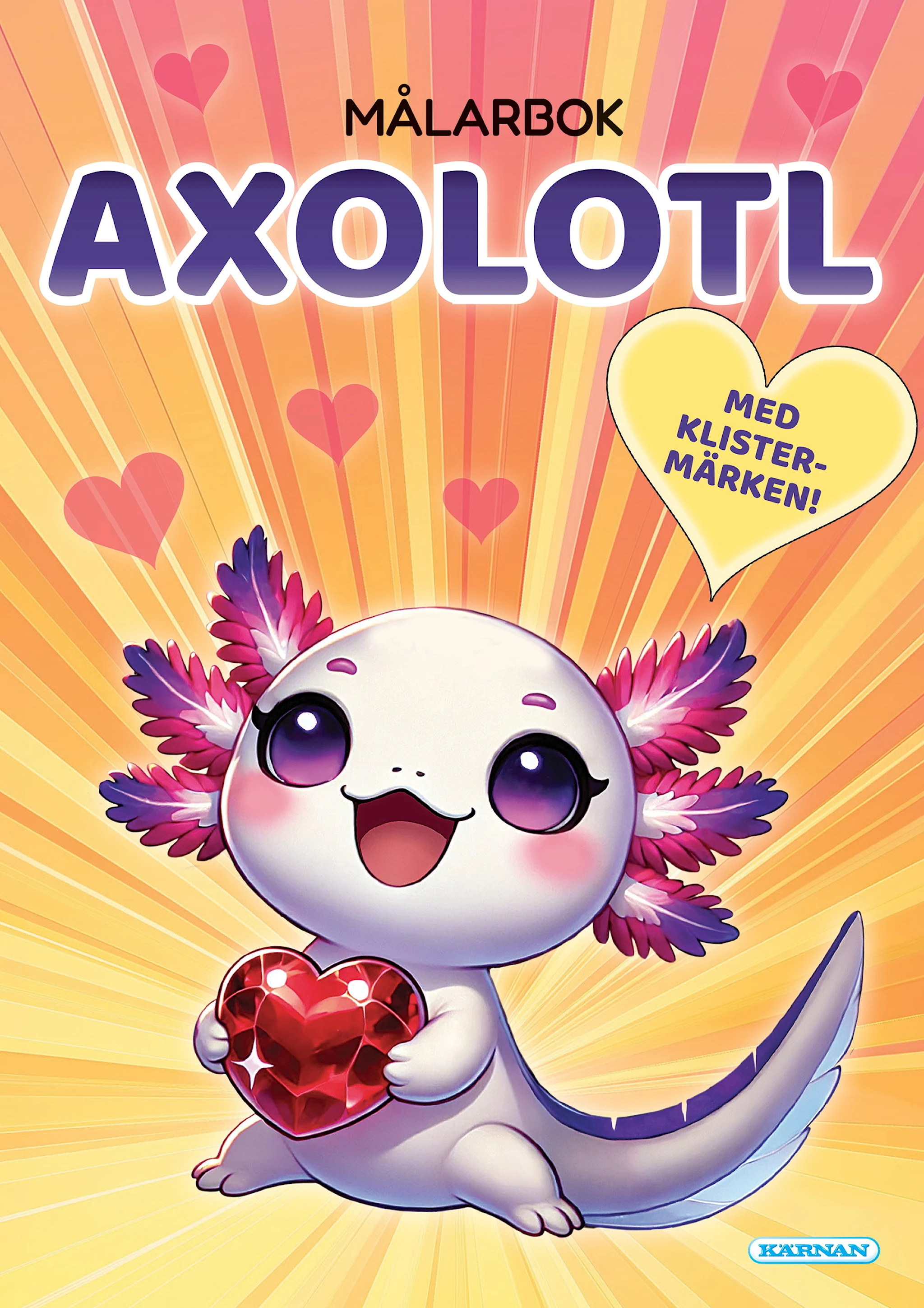 Produktbilde for Malebok Axolotl Egmont Kärnan.