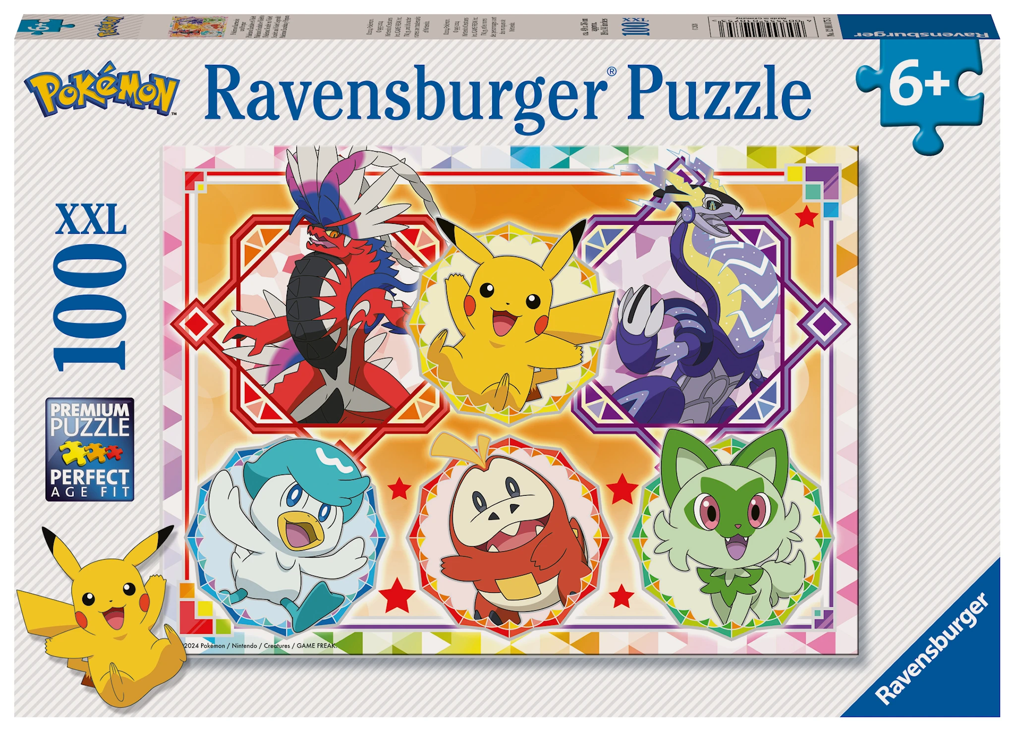 Produktbilde for Puslespill Pokémon 100 brikker, Ravensburger