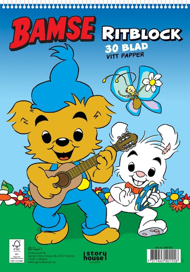Ritblokk Bamse FSC 30 sider Kärnan