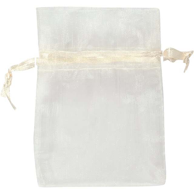 Produktbild 3 för Organzapåsar Råvit 7x10 cm 10-pack Happy Moments