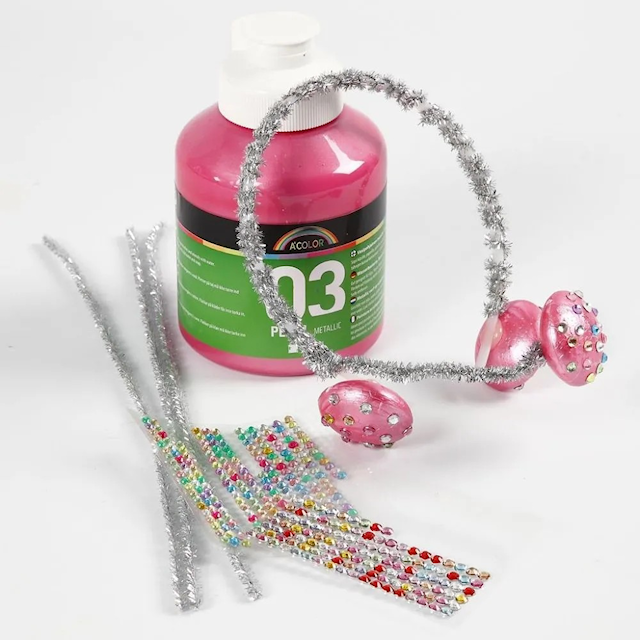 Produktbilde 4 for Hårbøyle, B: 13 mm, hvit, 5 stk./ 1 pk.