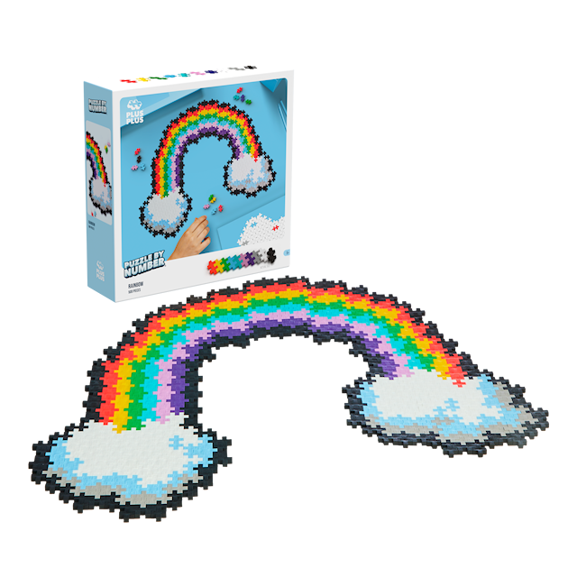 Produktbild 4 för Puzzle By Number Rainbow 500 bitar Plus-Plus