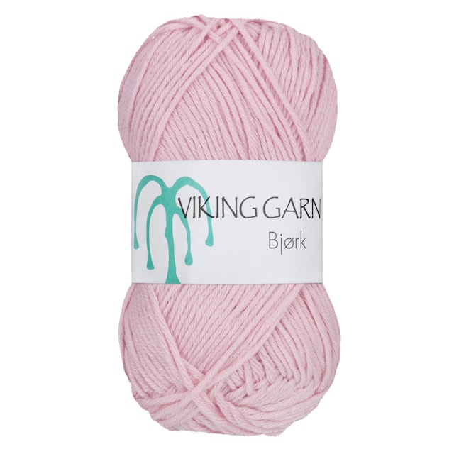 Bjørk 50 g Lys rosa 565 Viking Garn
