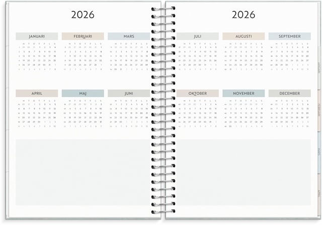 Produktbilde 3 for Kalender 2026 C5 Life Organizer Family Planner Burde