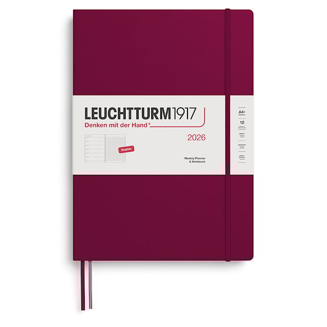 Weekly Planner & Notebook 2026 A4+ Port Red Leuchtturm1917