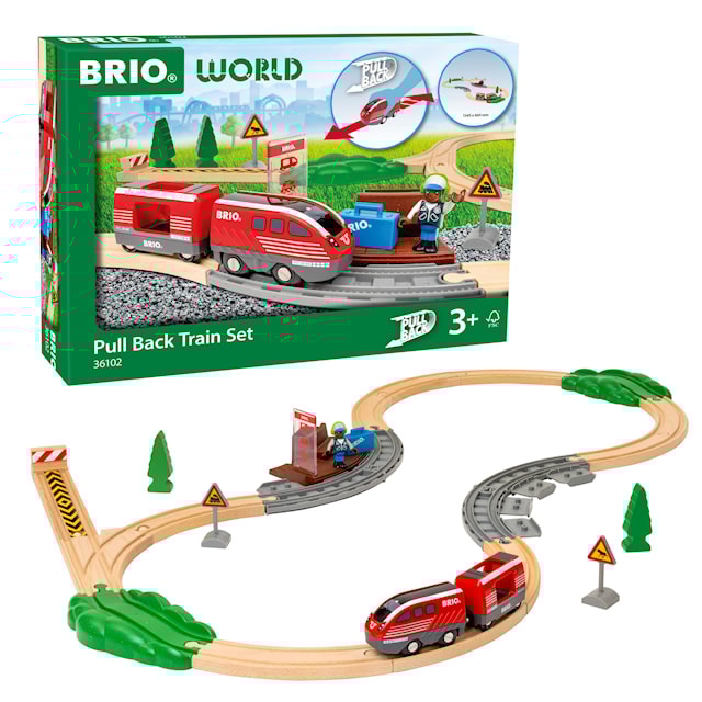 Produktbild 1 för Pull Back Train Tågbana (36102) BRIO