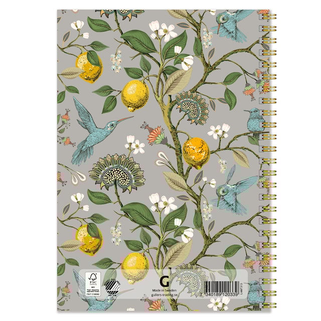 Produktbild 3 för Anteckningsbok A5 Kolibri Linjerad 50 sidor Gullers