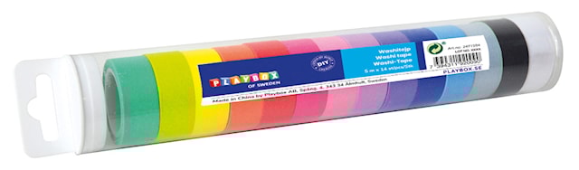 Produktbilde 3 for Washi-teip regnbue 14-pakk Playbox