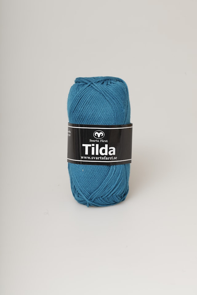 Tilda Garn Bomullsmix 50g petrol 88 Svarta Fåret