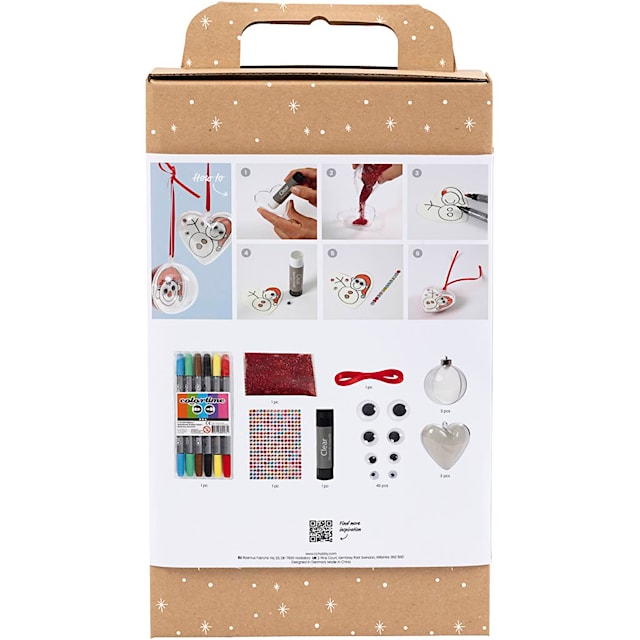 Produktbilde 4 for Kuler og hjerter med innvendig dekorasjon, 1 sett