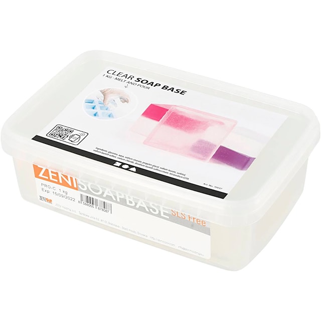 Produktbilde 3 for Klar såpemasse, klar, 1 kg