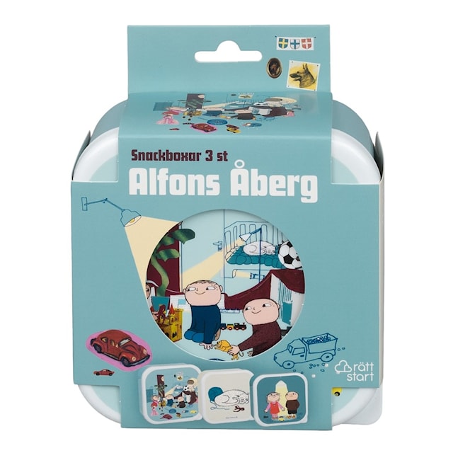 Produktbild 1 för Alfons Åberg Snackbox 3-pack Rätt Start