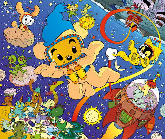 Tuotekuva 2 - Puupalapeli Bamse avaruudessa 40 palaa, Kärnan