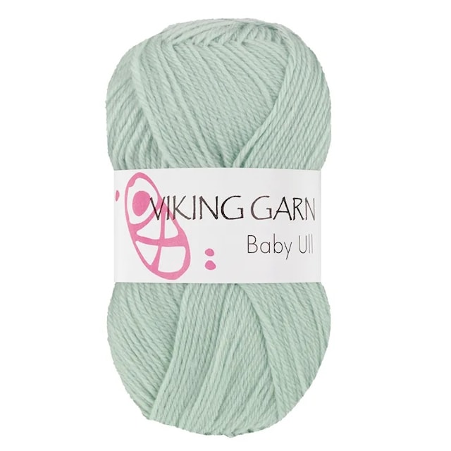 Baby Ull 50 g Lys mintgrønn 337 Viking Garn
