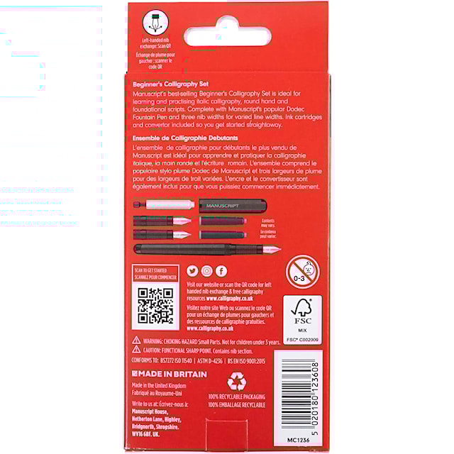 Tuotekuva 3 - Kalligrafia-Aloituspakkaus, Lev: 0,85-1,6 mm, musta, 1 set