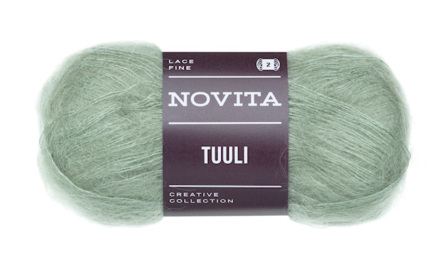 Tuuli Garn Mohair 25 g Eukalyptus 310 Novita