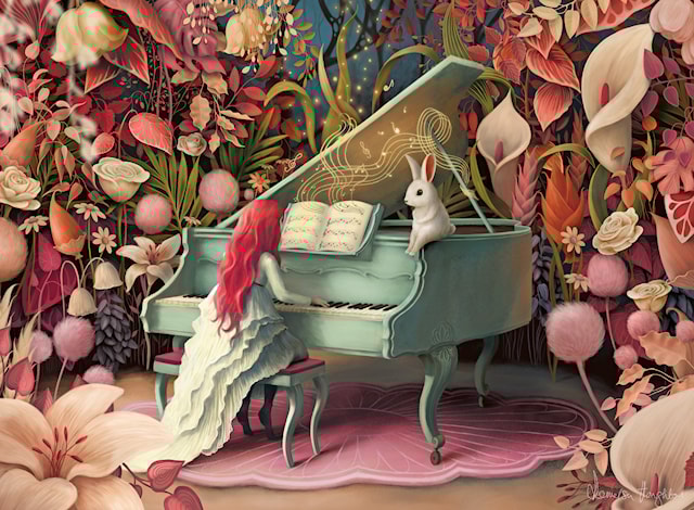 Produktbild 2 för Pussel Rabbit Recital 500 bitar, Ravensburger