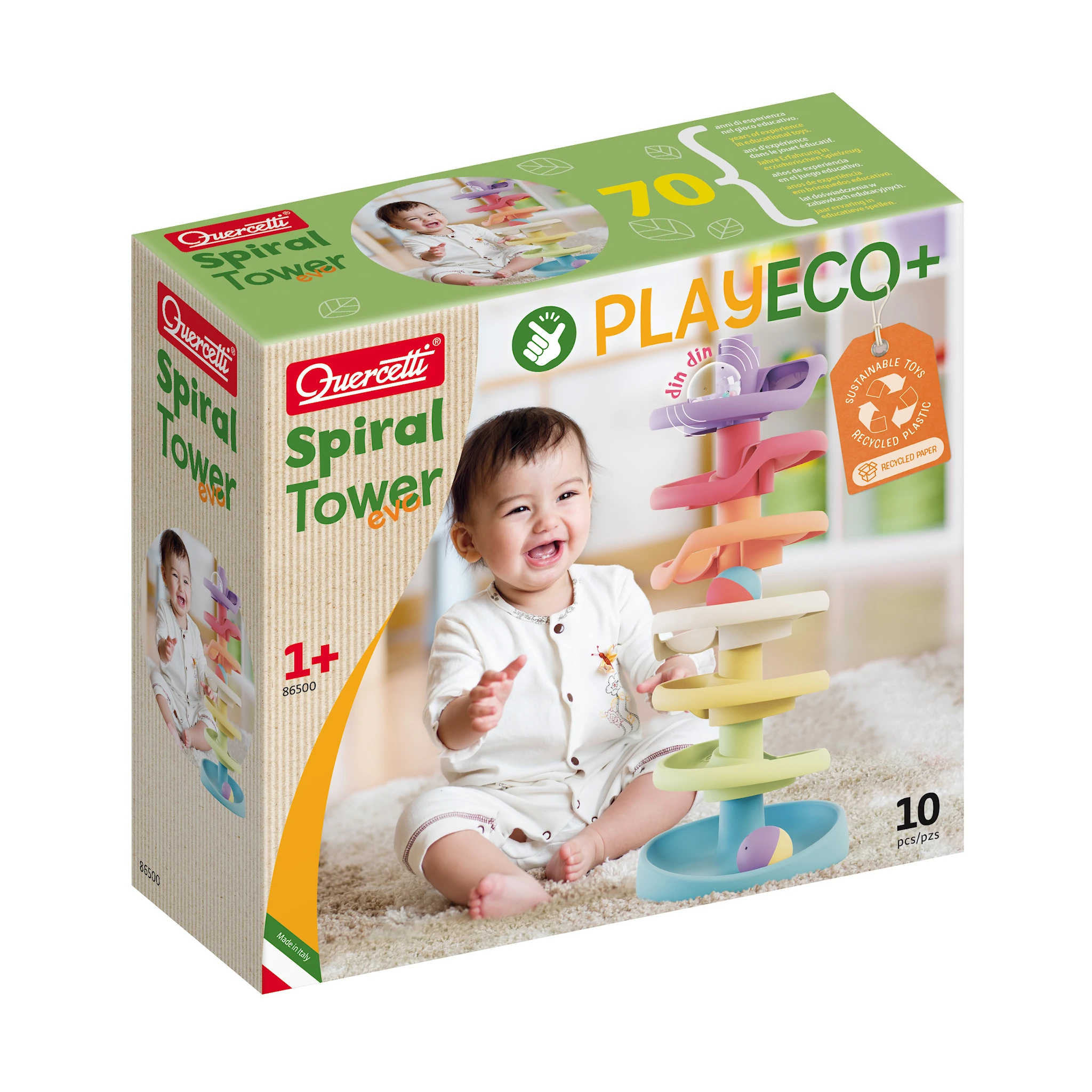 Produktbild för Kulbana Spiral Tower Eko Quercetti