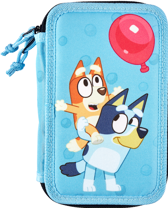 Produktbilde 1 for Bluey dobbel pennal med innhold