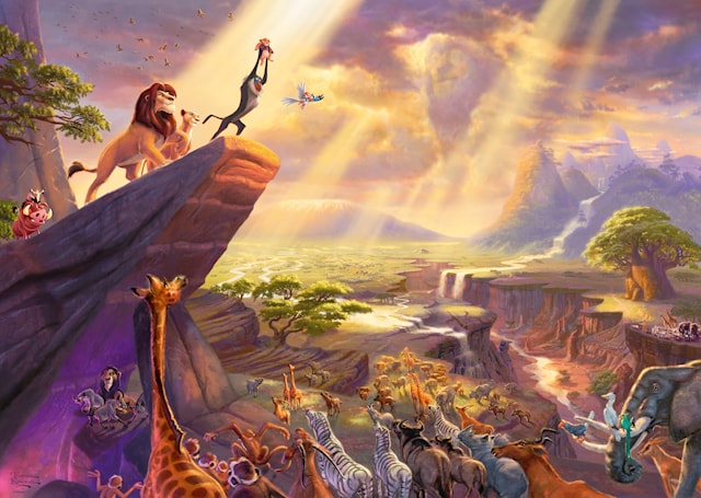 Produktbild 2 för Disney The Lion King Thomas Kinkade Pussel 1000 bitar Schmidt