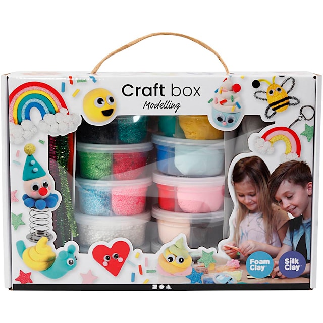 Produktbild 1 för Creativ Company Foam Clay & Silk Clay - Gift Box