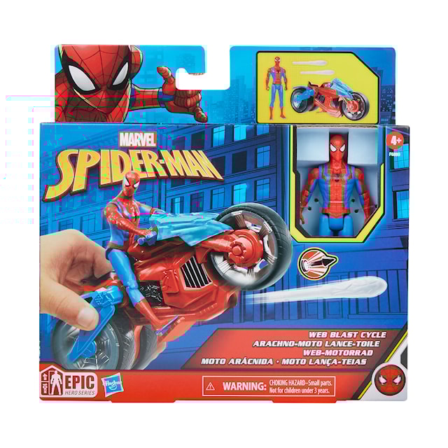 Tuotekuva 3 - Spider-Man 10 cm Actionfigur med Fordon Spiderman