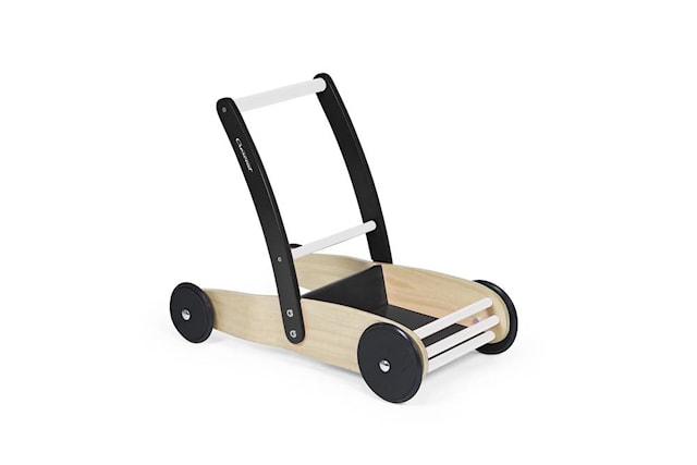 Lära Gå vagn Stabil, Svart/Vit