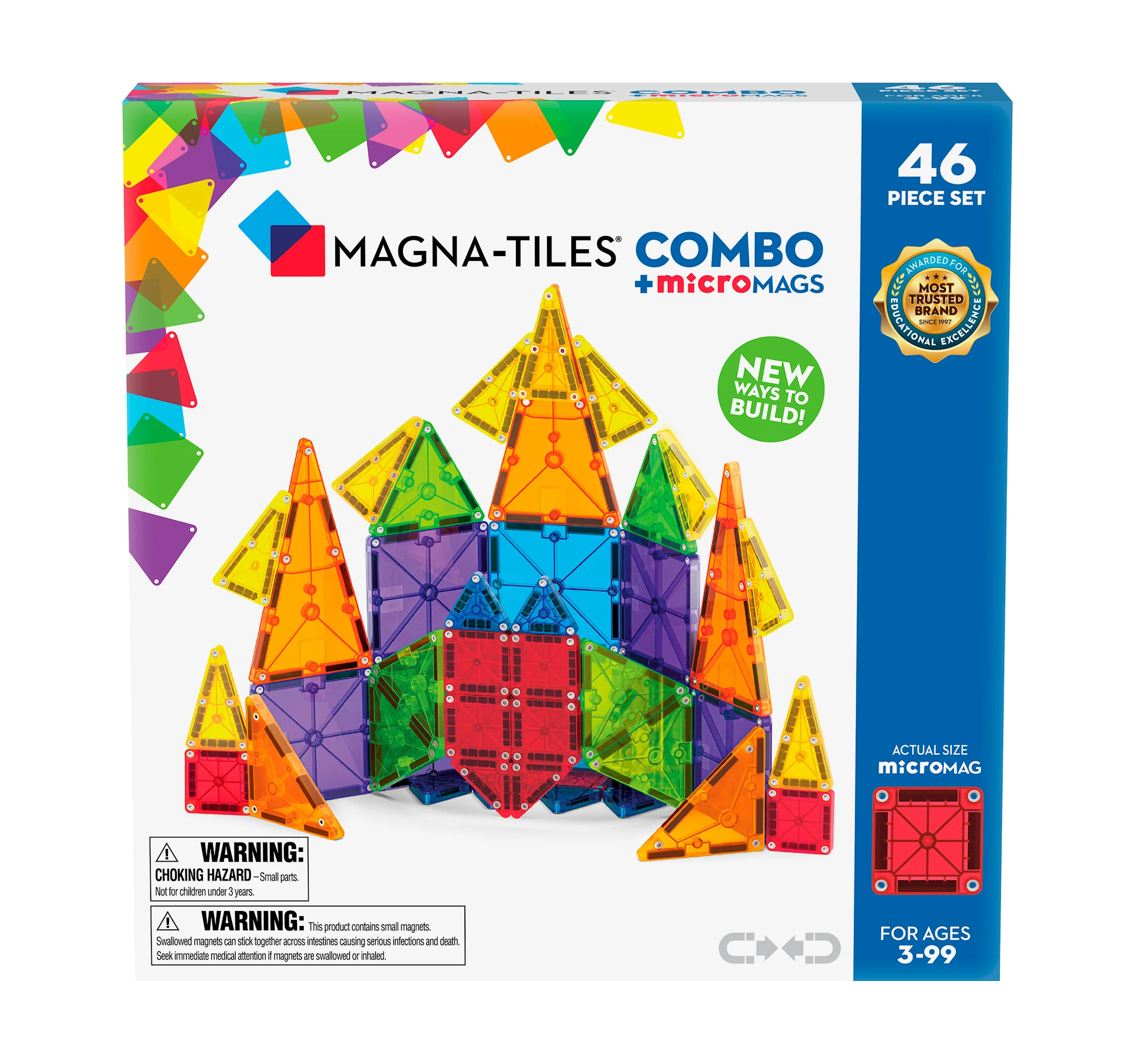 Produktbild för MicroMAGS Combo 46 pcs Magna-Tiles