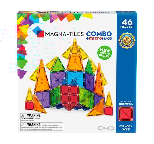 Produktbild 1 för MicroMAGS Combo 46 pcs Magna-Tiles