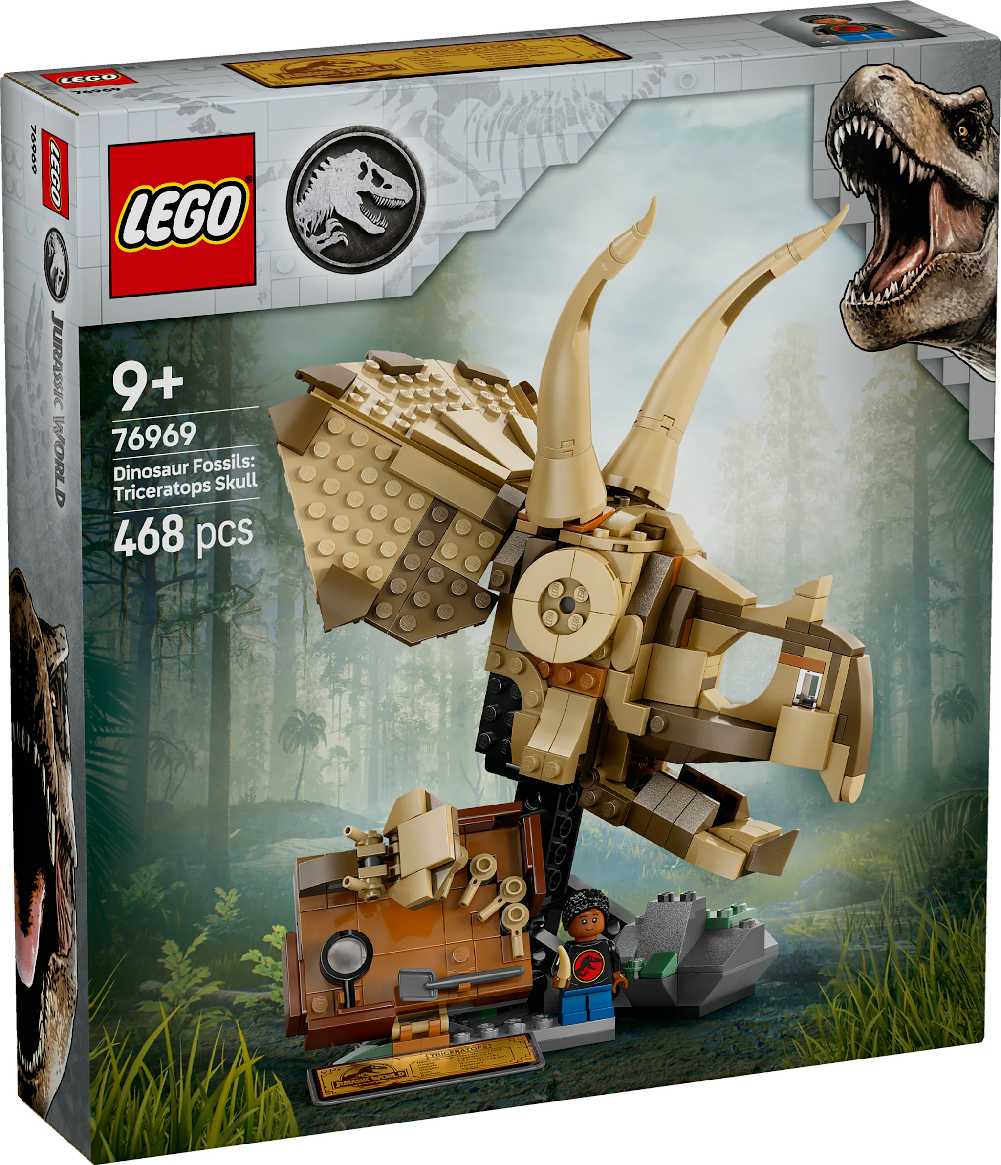 Produktbilde for Dinosaurfossiler: triceratops-hodeskalle LEGO® Jurassic World (76969)