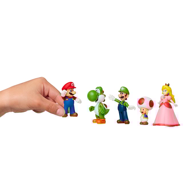 Produktbild 2 för Super Mario Limited Articulation Figurer 5-Pack Mario med Vänner