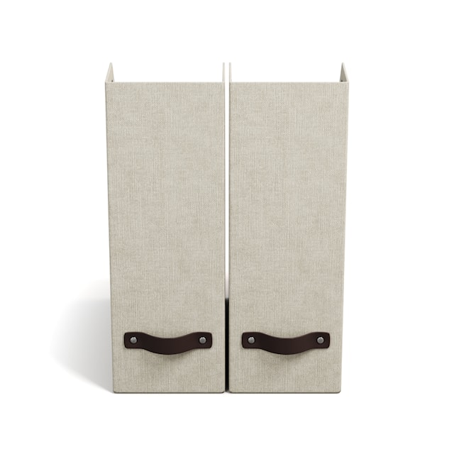 Produktbild 4 för Tidsskriftssamlare William Linen 2-pack Bigso Box of Sweden