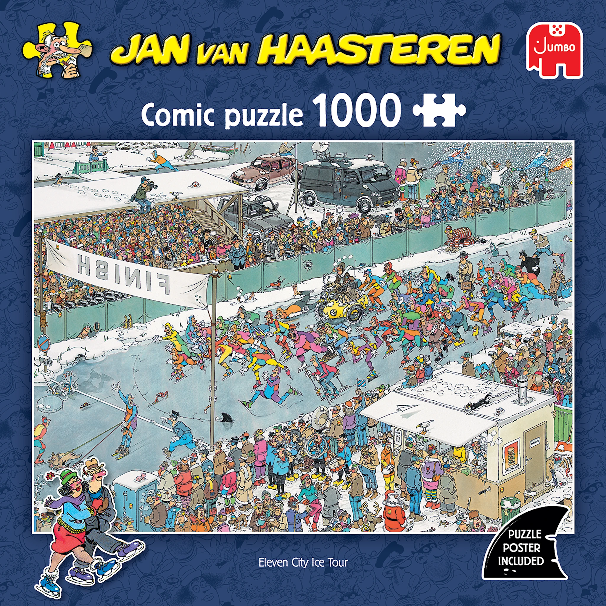 Produktbilde for Jan van Haasteren Eleven City Tour Puslespill 1000 brikker