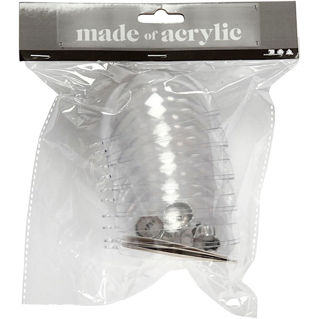 Produktbild 6 för Dekorationskulor 8 cm Transparent Plast 5-pack