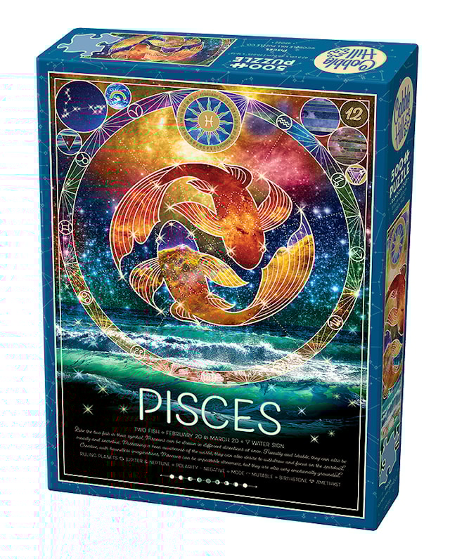 Produktbild 1 för Pussel Zodiac Pisces 500 bitar, Cobble Hill