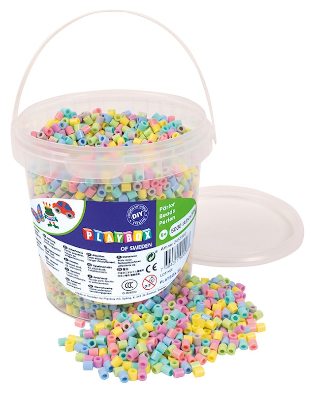Produktbild 2 för Pärlor till pärlplattor Pastell 5000-p Playbox