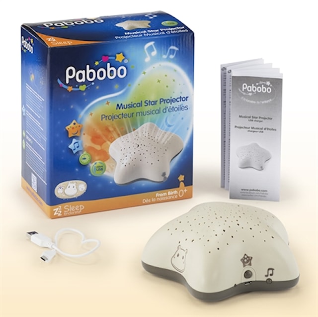 Produktbilde 3 for Musical Star Projector, Beige, Pabobo