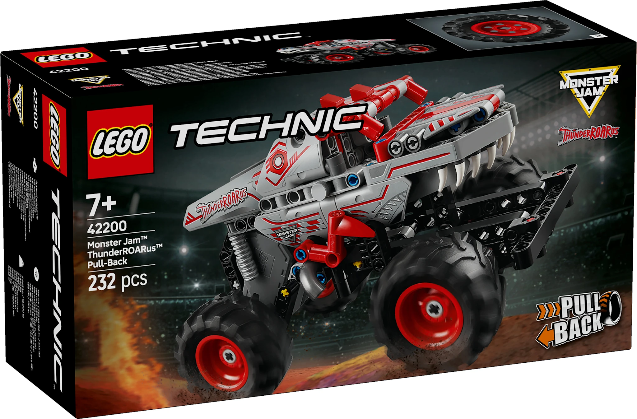 Tuotekuva ille Monster Jam™ ThunderROARus™ ‑vetomoottoriauto LEGO® Technic (42200)