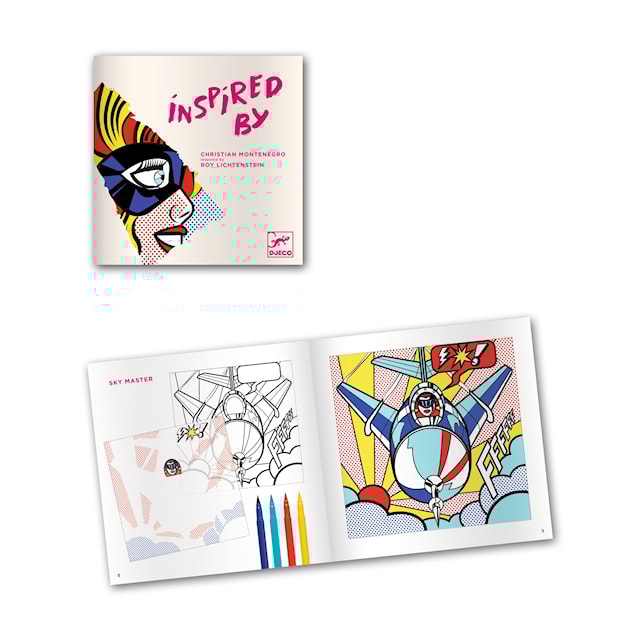 Produktbild 1 för Skapa Bilder med Inspiration av Roy Lichtenstein Djeco