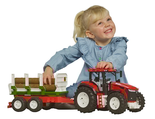 Produktbild 3 för ROADMAX Traktor med timmersläp Bruder