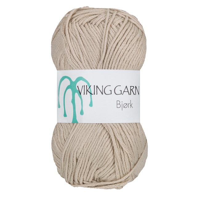 Bjørk Garn Bomullsmix 50 g Beige 507 Viking Garn